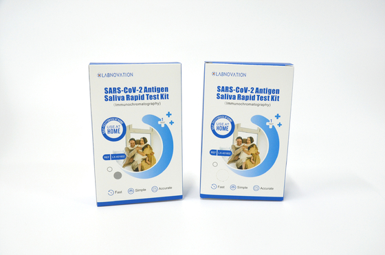 SARS CoV 2の抗原の唾液プラスチックの99.21%正確さをテストしている急速なテスト キットの自己