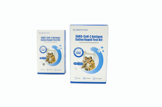SARS CoV 2の急速なテストのための高い感受性の抗原の唾液の家テスト キット15分