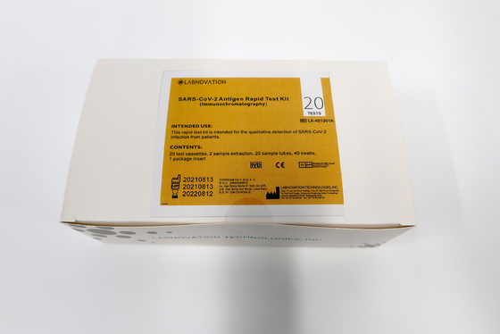 Labnovation SARSCoV 2の抗原急速なテスト キットの質的な検出1のステップ
